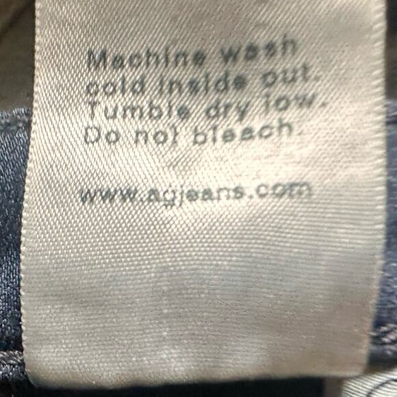 Adriano Goldschmied Dark Wash Denim Pants Skinny Jeans Stretch Womens 24'' Blue - Picture 8 of 9